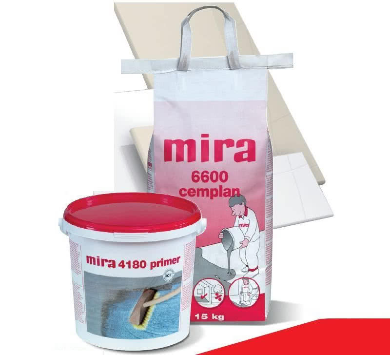 Wylewka samopoziomująca mira 6600 camplan i grunt mira 4180 primer