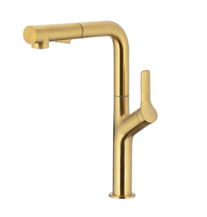 DUERO DESIGN GOLD bateria kuchenna z wyciąganą wylewką