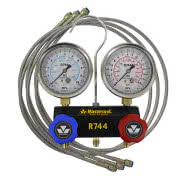 Zestaw manometryczny do CO2 (R-744), z wężami, Mastercool 55661