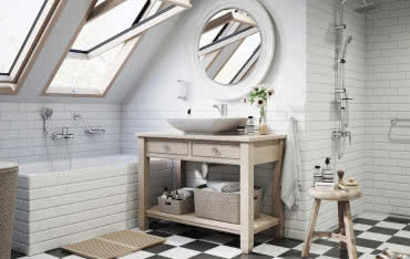 Funkcjonalna aranżacja małej łazienki 