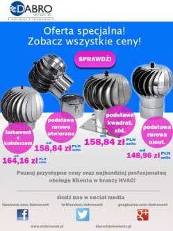 Oefrta specjalna DABROwent na nasady turbowent Oefrta specjalna DABROwent na nasady turbowent