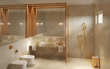 Łazienka cała w złocie